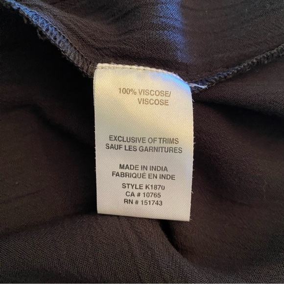 Koy Resort dress 100% viscose dark navy sun dress resort wear - Picture 7 of 12